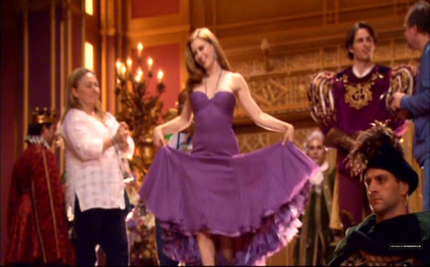 amy adams enchanted purple dress Giselle's Gown: A Dull Choice for the Enchanted Ball